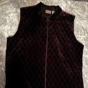 Chico's Brownish Quilted Vest Size 2 (Medium)